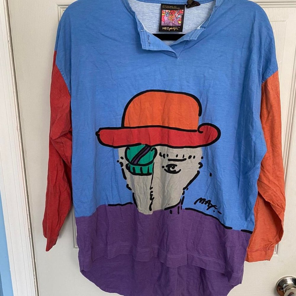 COPY - RARE Vintage 1987 Peter Max Neo Max Art Zero Megalopolis T-shirt 80s